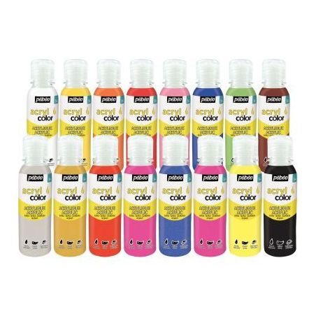 Achetez Kit découverte de 16 flacons 150 ml de peinture acrylique ACRYLCOLOR 364193 ACRYLCOLOR PEBE..