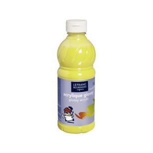 Flacon 500ml d'acrylique Glossy Lefranc Bourgeois, jaune primaire 188295 COLOR AND LEFRANC & BOURGEOIS Flacon 500ml d'acrylique Glossy Lefranc Bourgeois, jaune primaire 188295 COLOR AND LEFRANC & BOURGEOIS