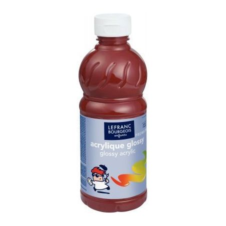 Achetez Flacon 500ml d'acrylique Glossy Lefranc Bourgeois, terre de sienne brûlée 188304 COLOR AND..