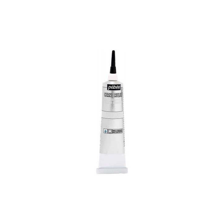 Tube à canule cerne relief 37 ml  Argent 774037 PEBEO