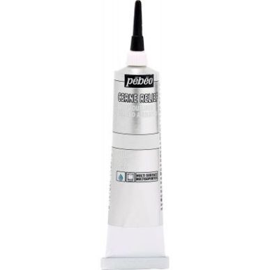 Achetez Tube à canule cerne relief 37 ml  Argent 774037 PEBEO pas cher sur Ma Rentrée Scolaire