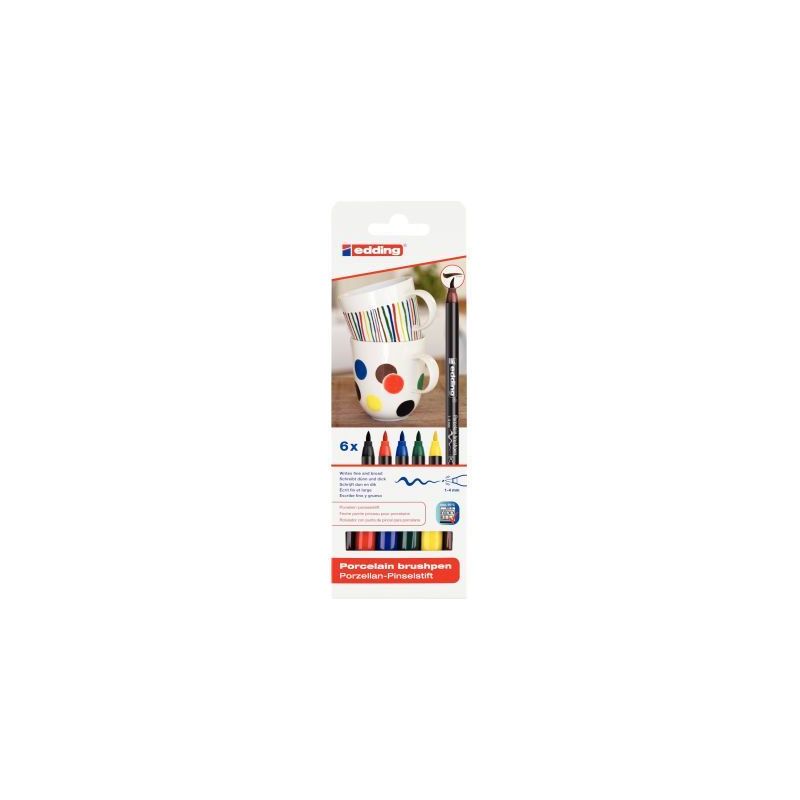 Achetez Pochette de 6 feutres porcelaine céramique couleurs primaires 4-4200-6 EDDING pas cher sur .. Achetez Pochette de 6 feutres porcelaine céramique couleurs primaires 4-4200-6 EDDING pas cher sur ..