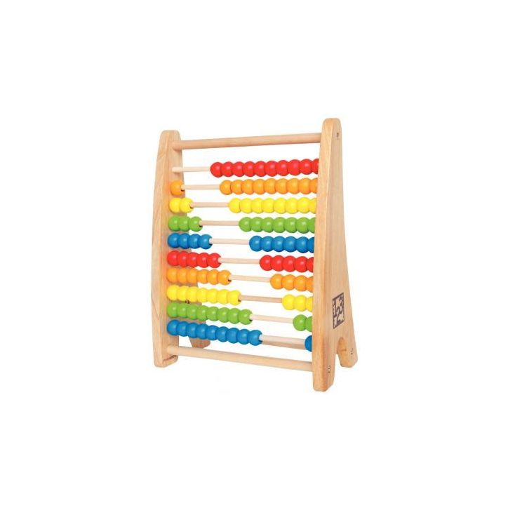 Boulier en bois perles arc-en-ciel E0412 HAPE