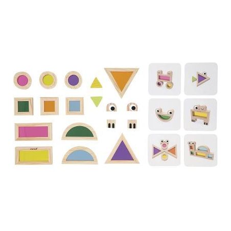 Achetez Blocs sensoriels translucides en bois, 18 pièces J05306 JANOD pas cher sur Ma Rentrée Scol..