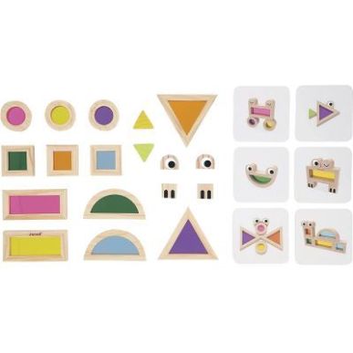 Achetez Blocs sensoriels translucides en bois, 18 pièces J05306 JANOD pas cher sur Ma Rentrée Scol..