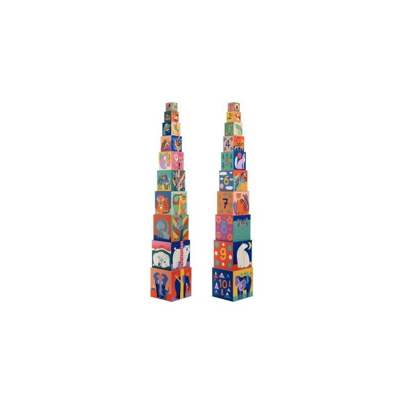 Achetez Pyramide 10 cubes animaux sauvages DJ08511 DJECO pas cher sur Ma Rentrée Scolaire Achetez Pyramide 10 cubes animaux sauvages DJ08511 DJECO pas cher sur Ma Rentrée Scolaire