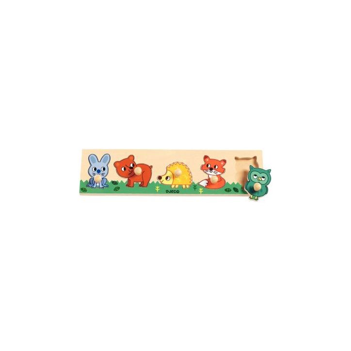 Encastrement 5 gros boutons, Forest'n'co DJ01119 DJECO
