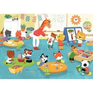 Achetez Puzzle en bois d'environ 12 pièces, vive la maternelle K103-12 pas cher sur Ma Rentrée Sco..