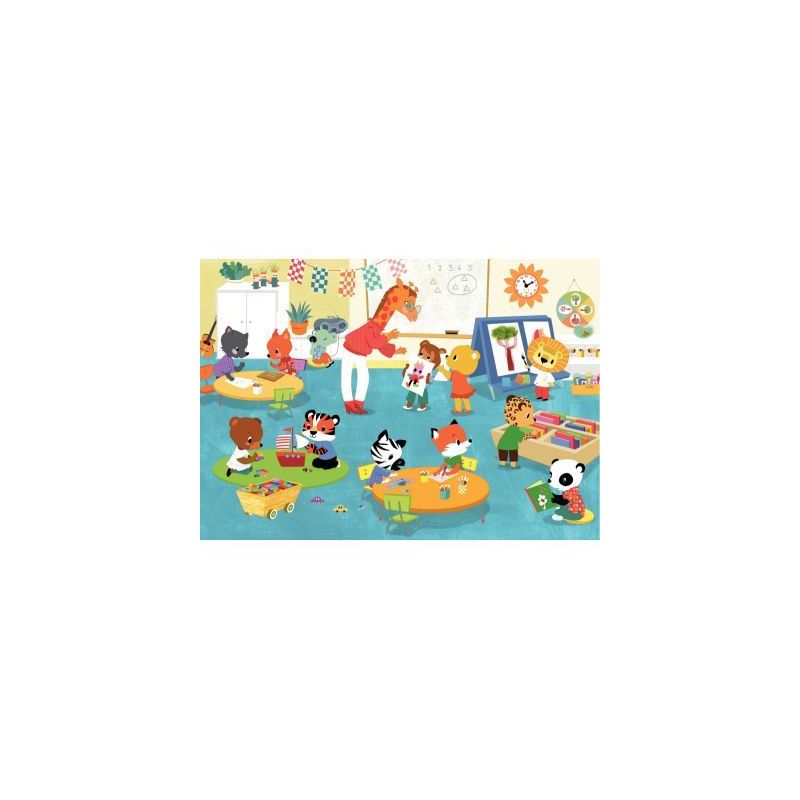 Achetez Puzzle en bois d'environ 12 pièces, vive la maternelle K103-12 pas cher sur Ma Rentrée Sco..