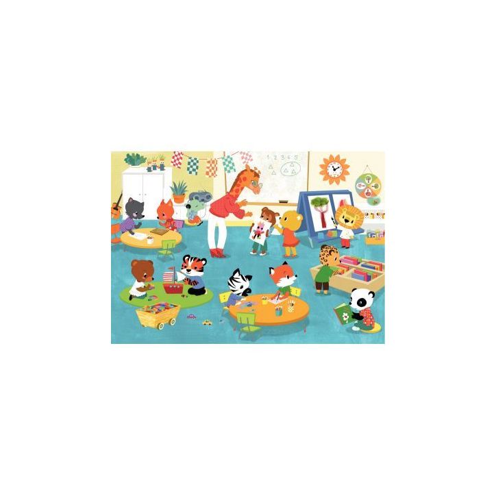 Puzzle en bois d'environ 12 pièces, vive la maternelle K103-12