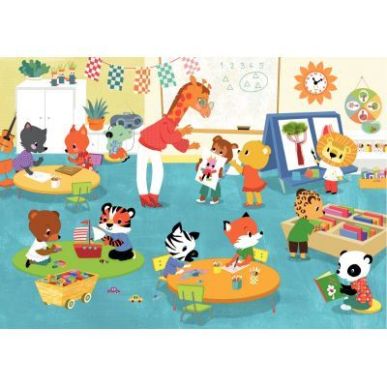 Achetez Puzzle en bois d'environ 12 pièces, vive la maternelle K103-12 pas cher sur Ma Rentrée Sco..