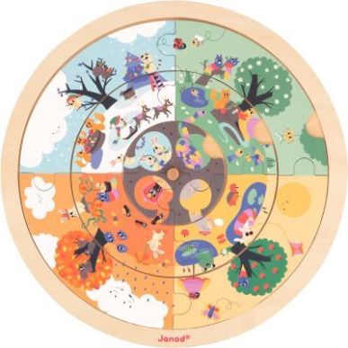 Achetez Puzzle d'observation rond recto/verso, le jardin J05090 JANOD pas cher sur Ma Rentrée Scola..