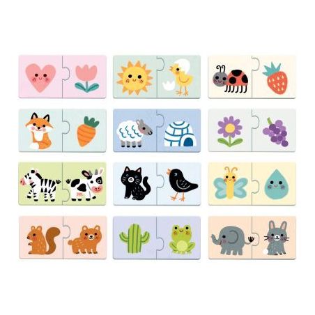 Achetez Boite de 12 puzzles duo, les couleurs DJ08273 DJECO pas cher sur Ma Rentrée Scolaire