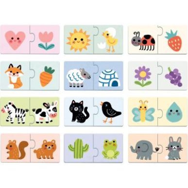 Achetez Boite de 12 puzzles duo, les couleurs DJ08273 DJECO pas cher sur Ma Rentrée Scolaire