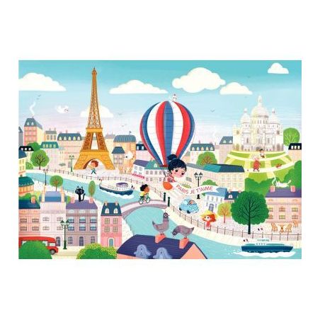 Achetez Puzzle en bois d'environ 12 pièces, vue de Paris K1221-12 PUZZLE MIC pas cher sur Ma Rentrî.