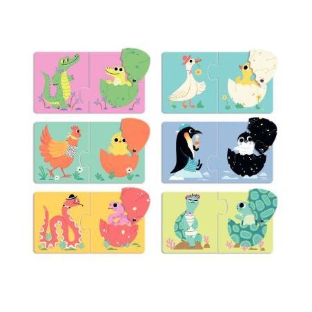 Achetez Boite de 6 puzzles duo, les oeufs rigolos DJ08193 DJECO pas cher sur Ma Rentrée Scolaire