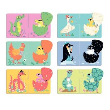 Achetez Boite de 6 puzzles duo, les oeufs rigolos DJ08193 DJECO pas cher sur Ma Rentrée Scolaire