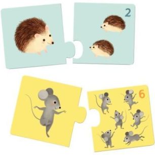 Achetez Boite de 12 puzzles duo, bébés animaux DJ08197 DJECO pas cher sur Ma Rentrée Scolaire
