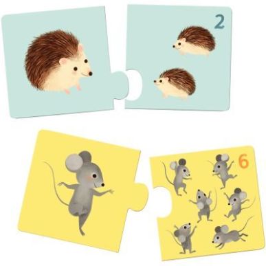 Achetez Boite de 12 puzzles duo, bébés animaux DJ08197 DJECO pas cher sur Ma Rentrée Scolaire