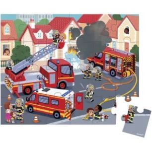 Puzzle 24 pièces les pompiers J02605 JANOD