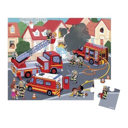 Achetez Puzzle 24 pièces les pompiers J02605 JANOD pas cher sur Ma Rentrée Scolaire