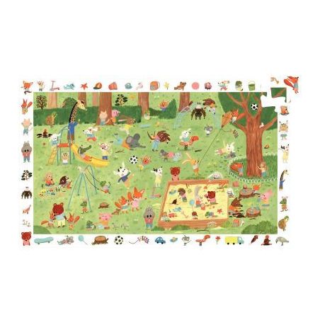 Achetez Puzzle d’observation 35 pièces, le square des amis DJ07596 DJECO pas cher sur Ma Rentrée..
