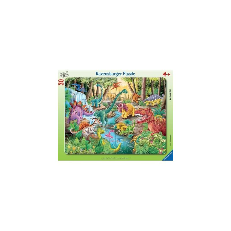 Achetez Puzzle à cadre de 30 pièces, les dinosaures 12004153 RAVENSBURGER pas cher sur Ma Rentrée..