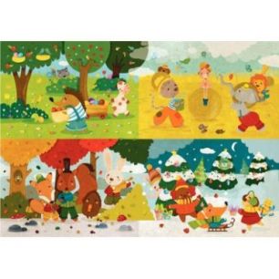 Achetez Puzzle en bois d'environ 24 pièces, les saisons K1123-24 PUZZLE MIC pas cher sur Ma Rentré..