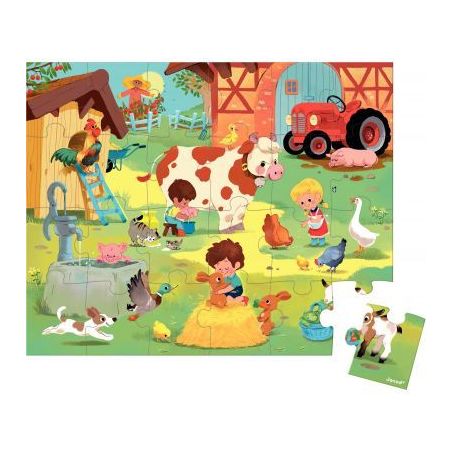 Achetez Puzzle 24 pièces une journée à la ferme J02603 pas cher sur Ma Rentrée Scolaire