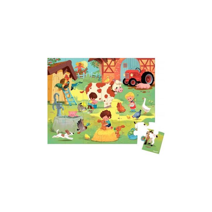 Puzzle 24 pièces une journée à  la ferme J02603