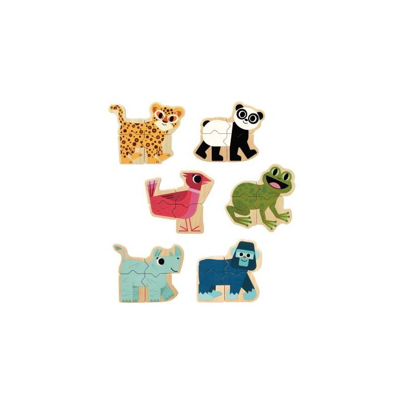 Achetez Lot de 6 puzzles magnétiques MIXANIMO, 24 pièces DJ03126 DJECO pas cher sur Ma Rentrée Sc..