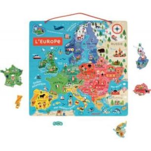 Puzzle magnétique 40 pièces, l'Europe J05476 JANOD Puzzle magnétique 40 pièces, l'Europe J05476 JANOD
