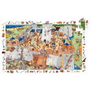 Achetez Puzzle observation de 100 pièces sur le thème du château fort DJ07503 DJECO pas cher sur ..