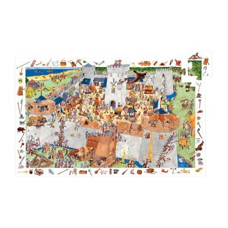 Achetez Puzzle observation de 100 pièces sur le thème du château fort DJ07503 DJECO pas cher sur ..