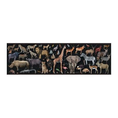 Achetez Puzzle panoramique 200 pièces, les animaux menacés 19697 APLI KIDS APLI pas cher sur Ma Re..