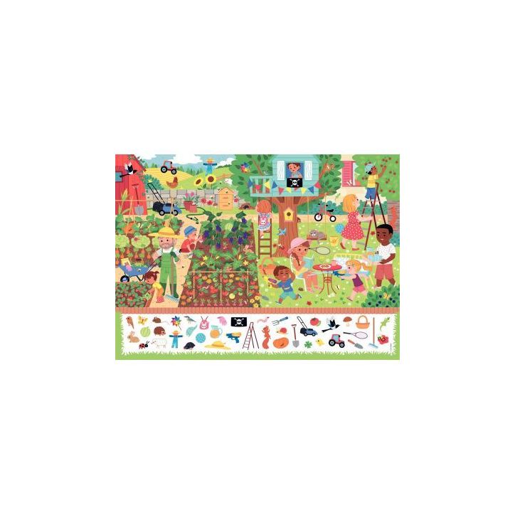 Puzzle cherche et trouve 60 pièces, au jardin 00086153 RAVENSBURGER