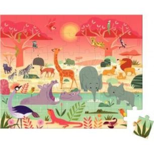 Achetez Puzzle 54 pièces, la réserve animalière J02650 JANOD pas cher sur Ma Rentrée Scolaire