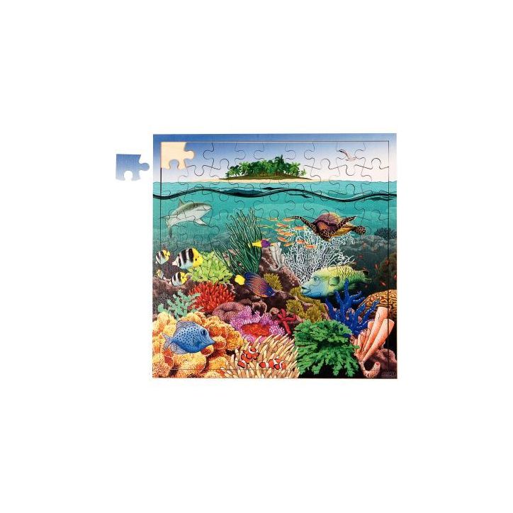Puzzle de 81 pièces en bois, la barrière de corail 2203500