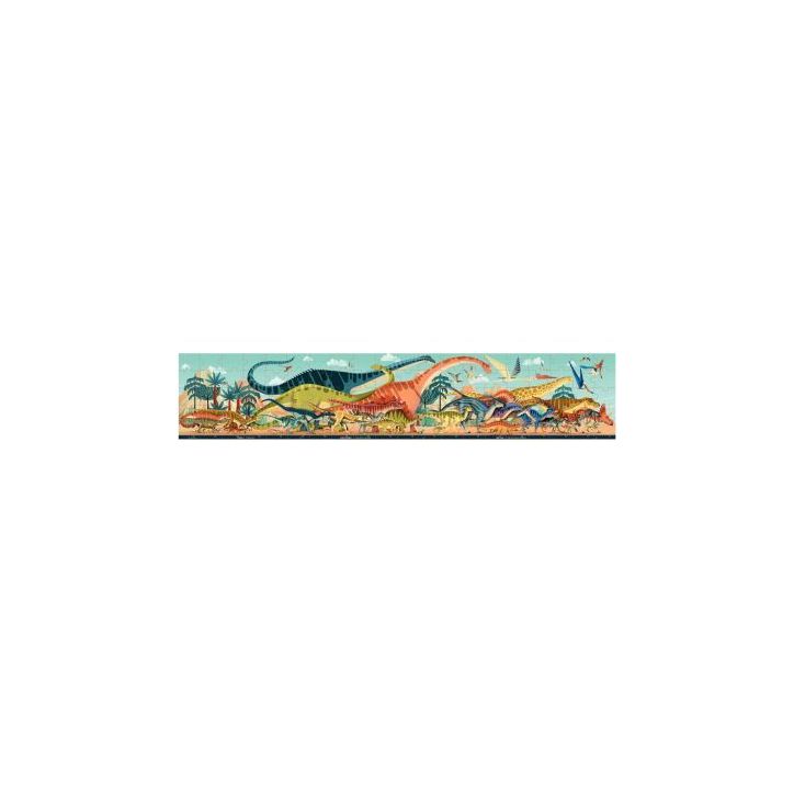 Puzzle panoramique 100 pièces, les dinosaures J05831 JANOD