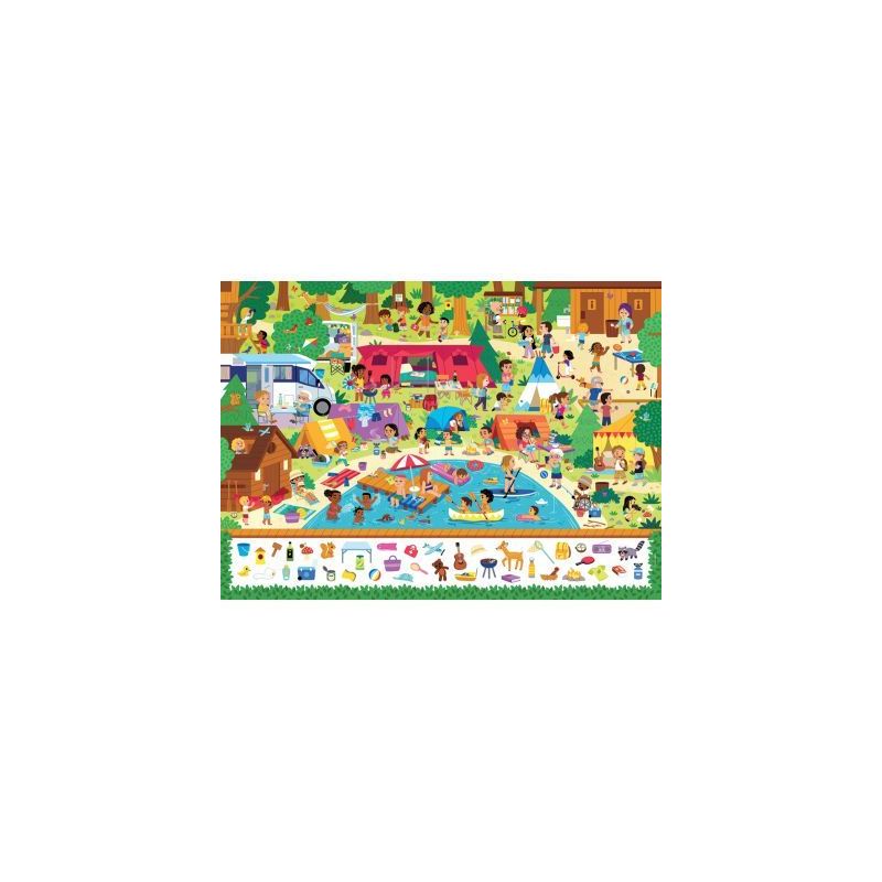 Achetez Puzzle cherche et trouve 100 pièces, au camping 00086212 RAVENSBURGER pas cher sur Ma Rentr..