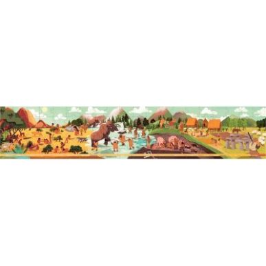 Achetez Puzzle panoramique 100 pièces, la Préhistoire J02546 JANOD pas cher sur Ma Rentrée Scolai..