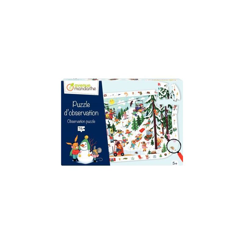 Achetez Puzzle d'observation 76 pièces, la montagne PU028C AVENUE MAN CLAIREFONTAINE pas cher sur M.. Achetez Puzzle d'observation 76 pièces, la montagne PU028C AVENUE MAN CLAIREFONTAINE pas cher sur M..