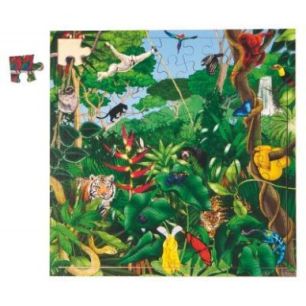 Puzzle de 81 pièces en bois, la forêt tropicale 2203501 Puzzle de 81 pièces en bois, la forêt tropicale 2203501