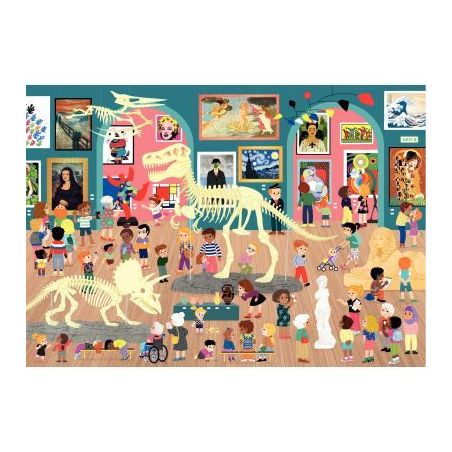 Achetez Puzzle en bois d'environ 50 pièces, visite au musée K107-50 pas cher sur Ma Rentrée Scola..