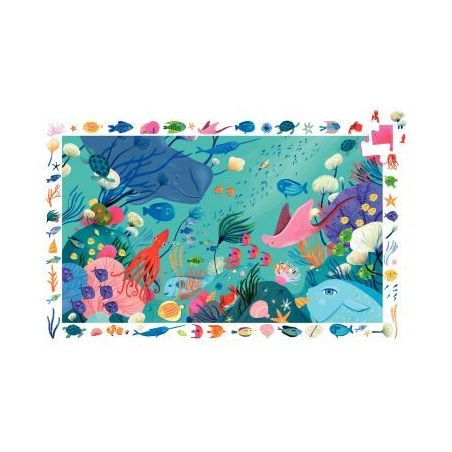Achetez Puzzle d'observation 54 pièces, thème aquatique DJ07562 DJECO pas cher sur Ma Rentrée Sco..