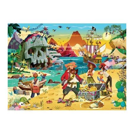 Achetez Puzzle XXL 100 pièces, le trésor des pirates 12004133 RAVENSBURGER pas cher sur Ma Rentré..