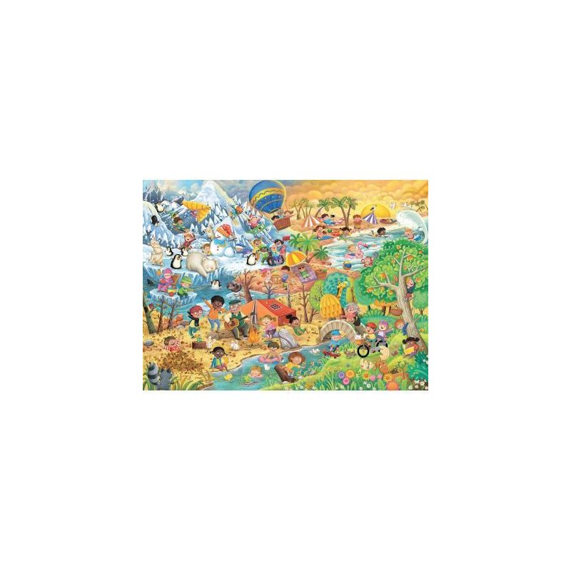 Achetez Puzzle XXL 100 pièces, les 4 saisons 12004050 RAVENSBURGER pas cher sur Ma Rentrée Scolair..