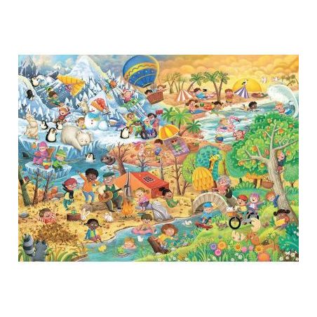 Achetez Puzzle XXL 100 pièces, les 4 saisons 12004050 RAVENSBURGER pas cher sur Ma Rentrée Scolair..