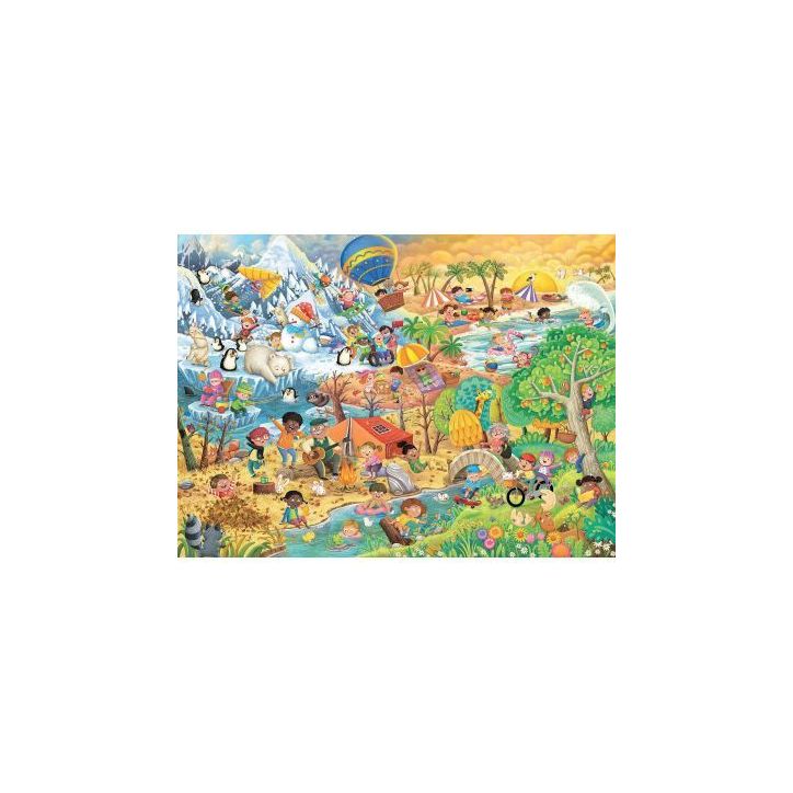Puzzle XXL 100 pièces, les 4 saisons 12004050 RAVENSBURGER