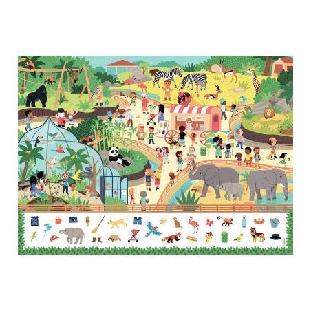 Achetez Puzzle cherche et trouve 45 pièces, le zoo 00086152 RAVENSBURGER pas cher sur Ma Rentrée S..